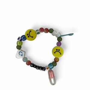 Rave Kandi bracelet with Smiley Faces